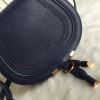 Chloe marcie medium / small blue saddle bag