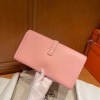 Hermes Rose Sakura Swift Jige Elan Clutch