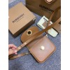 BURBERRY Leather Elizabeth Cross-Body Brown Bag
