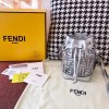 Fendi Silver PVC Transparent Sequin Mini bucket bag