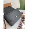 Burberry Note Vintage Check Crossbody All Black Bag