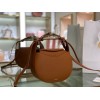Chloe kiss purse in small grain calfskin brown