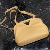 Bottega Veneta top handle bag in almond