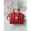 Givenchy Mini Antigona Lock Red Leather Bag