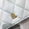 Balenciaga shoulder tote bag in white - golden hardware 25cm