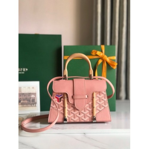 Goyard Saigon Structure Pink Silver Hardware Bag