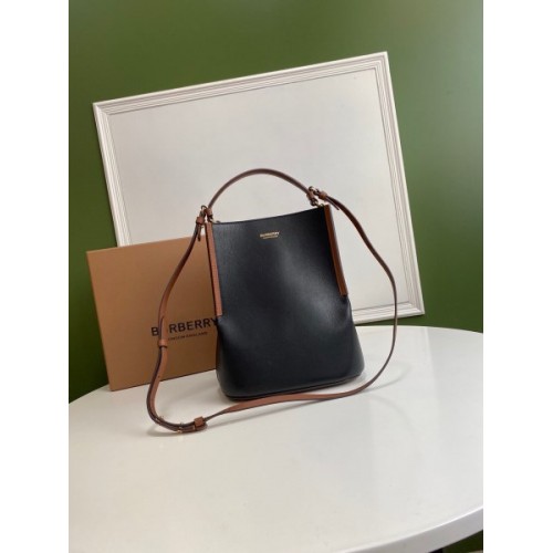 Burberry Small Black Peggy Bucket Bag