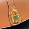 Celine shoulder leather brown 18cm bag