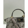 Fendi Peekaboo ISeeU small grey fabric bag