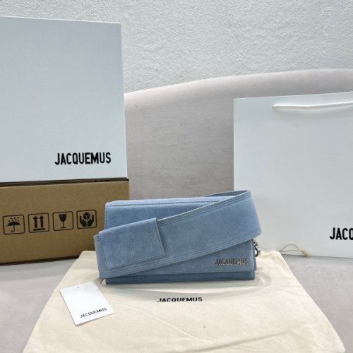 Jacquemus Le Messenger blue shoulder bag