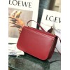 Loewe Goya leather shoulder bag in red