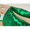 Bottega Veneta Mini Jodie Hobo green metallised leather bag