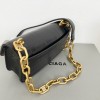 Balenciaga Black Leather Gossip 18cm Bag