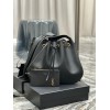 YSL Paris VII Hobo Black Leather Bag