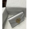 Dolce & Gabbana Silver Sacred Heart Wallet Bag