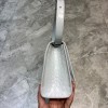 Balenciaga hourglass shoulder bag in white