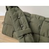 Bottega Veneta Cassette Intrecciato-nylon green cross bag