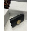 Dolce & Gabbana Black Sacred Heart Wallet Bag