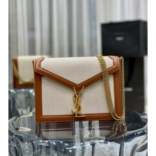 YSL Cassandra white 22cm bag