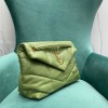 YSL LouLou Puffer Green Medium Bag