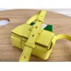 Bottega Veneta Mini Cassette Yellow Leather Bag