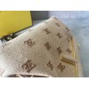 Fendi first medium beige embroidery bag