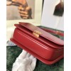 Loewe Goya leather shoulder bag in red