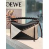 Loewe Black/ White Smooth Small Puzzle Bag