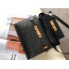 YSL Manhattan crocodile-embossed should bag 24cm