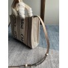 Chloe Small Woody Gray tote bag with strap