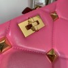 Valentino small Roman Stud Pink Nappa Leather Bag