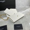 YSL uptown shoulder bag white 19cm