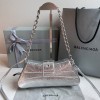 Balenciaga Lindsay silver shoulder bag