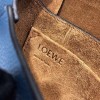 Loewe Small Gate bag in natural calfskin blue 20cm