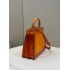 Fendi Peekaboo I See You Orange Hand Bag