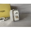 Fendi White O'lock Mini Leather Camera Bag