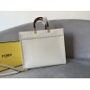 Fendi tote sunshine white medium bag