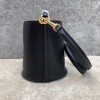 Celine 16 small smooth black calfskin bucket bag
