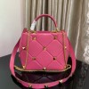 Valentino small Roman Stud Pink Nappa Leather Bag