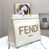 Fendi sunshine tote bag white 41cm