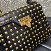 Valentino Garavani Rockstud Alcove black tote bag