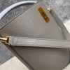 Celine 16 small smooth calfskin gray bucket bag