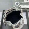 Balenciaga white medium bucket