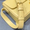 Celine Triomphe Shoulder Bag Shiny Calfskin Yellow