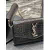 YSL UPTOWN chain wallet in crocodile bag