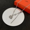 Hermes necklace silver