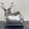 FENDI First Small Silver leather bag 32cm