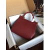 DG dauphine leather Sicily bag in red 25cm