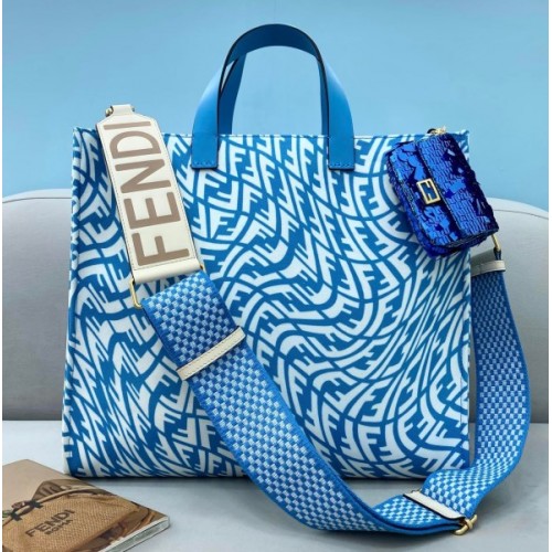 Fendi Sunshine FF Vertigo Medium Shopper Bag