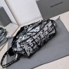 BALENCIAGA Neo Cagole City XS black leather tote bag
